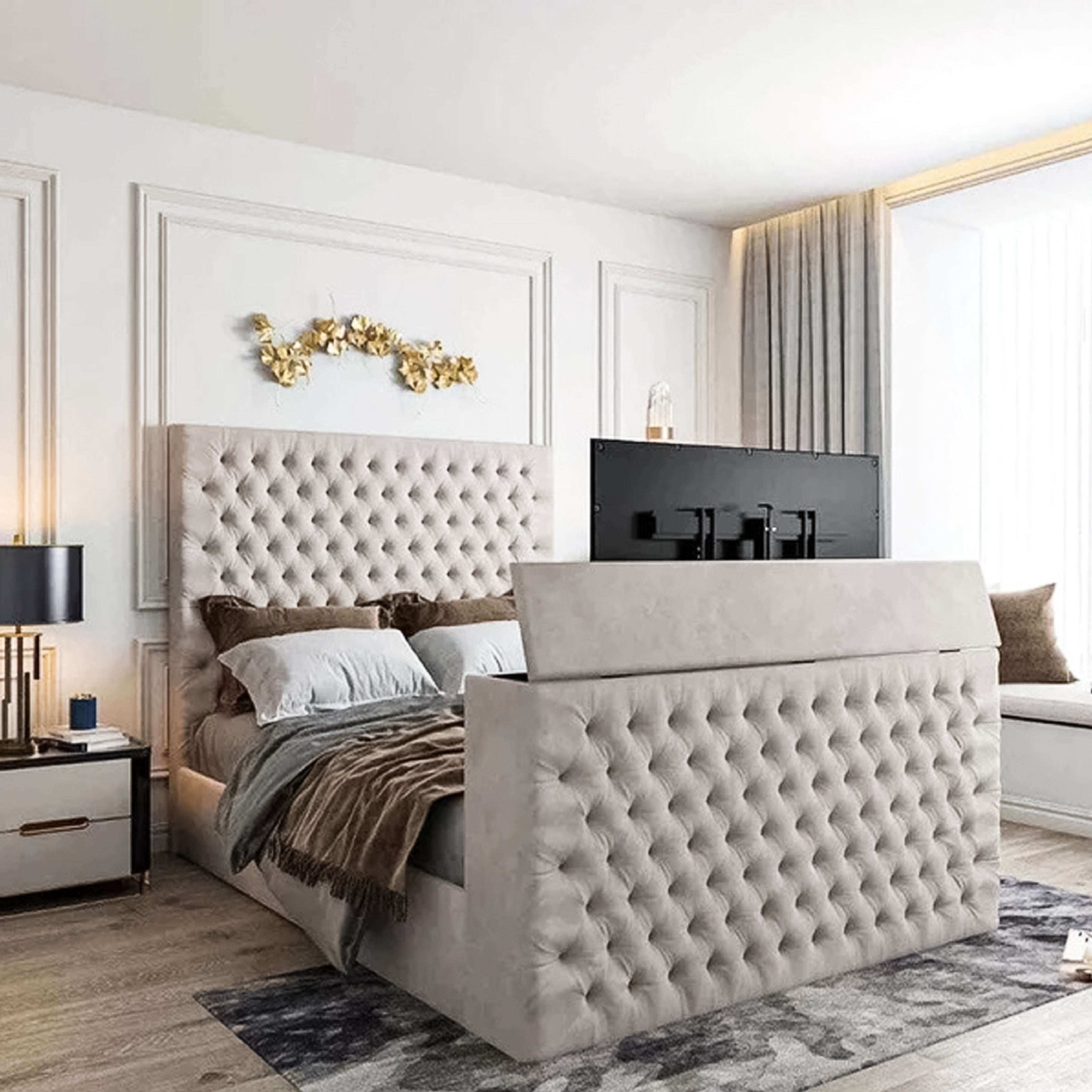 Super King TV Bed