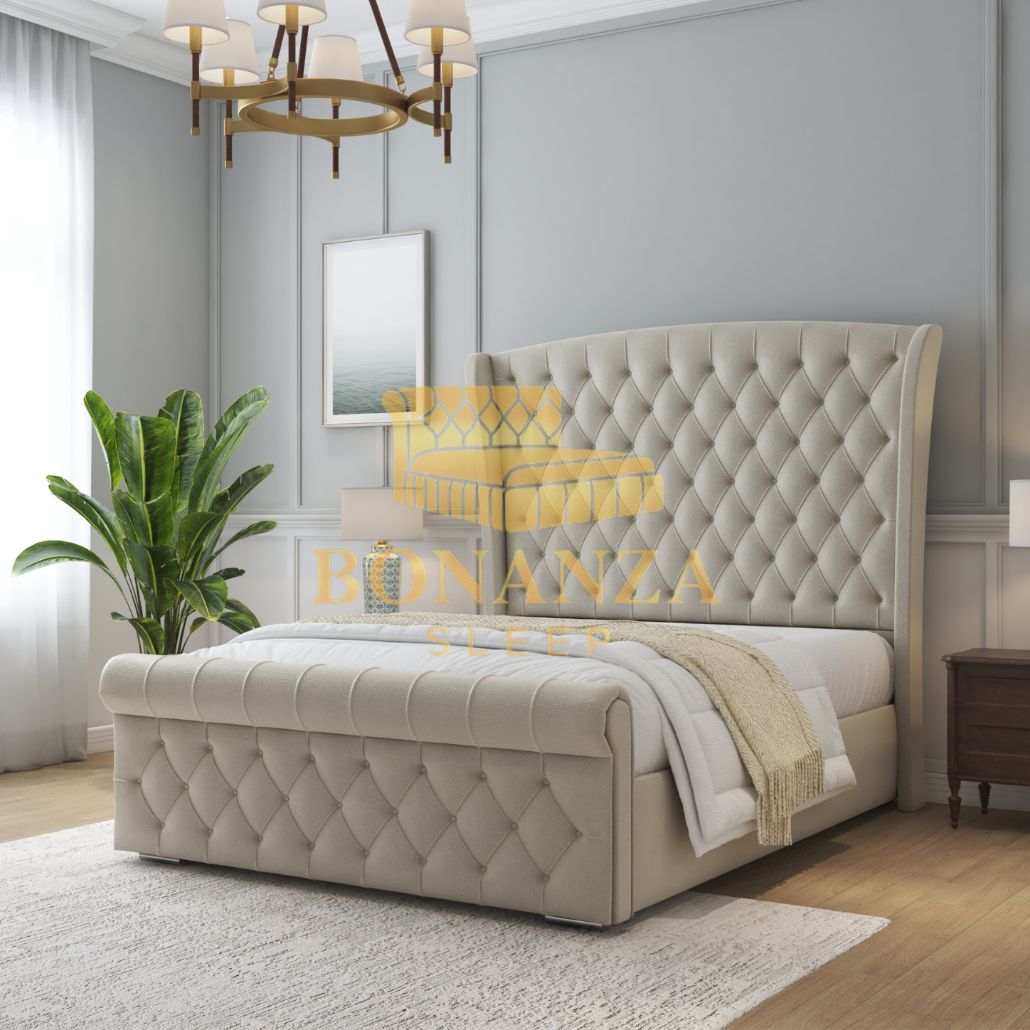 Elisha Chesterfield Bed Frame Birmingham