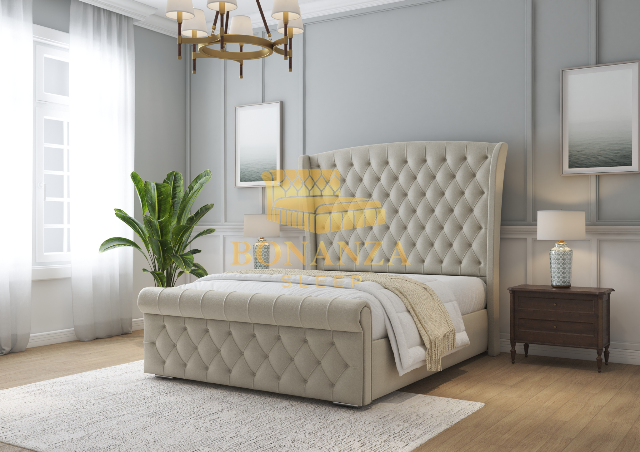 Elisha Chesterfield Bed Frame Birmingham
