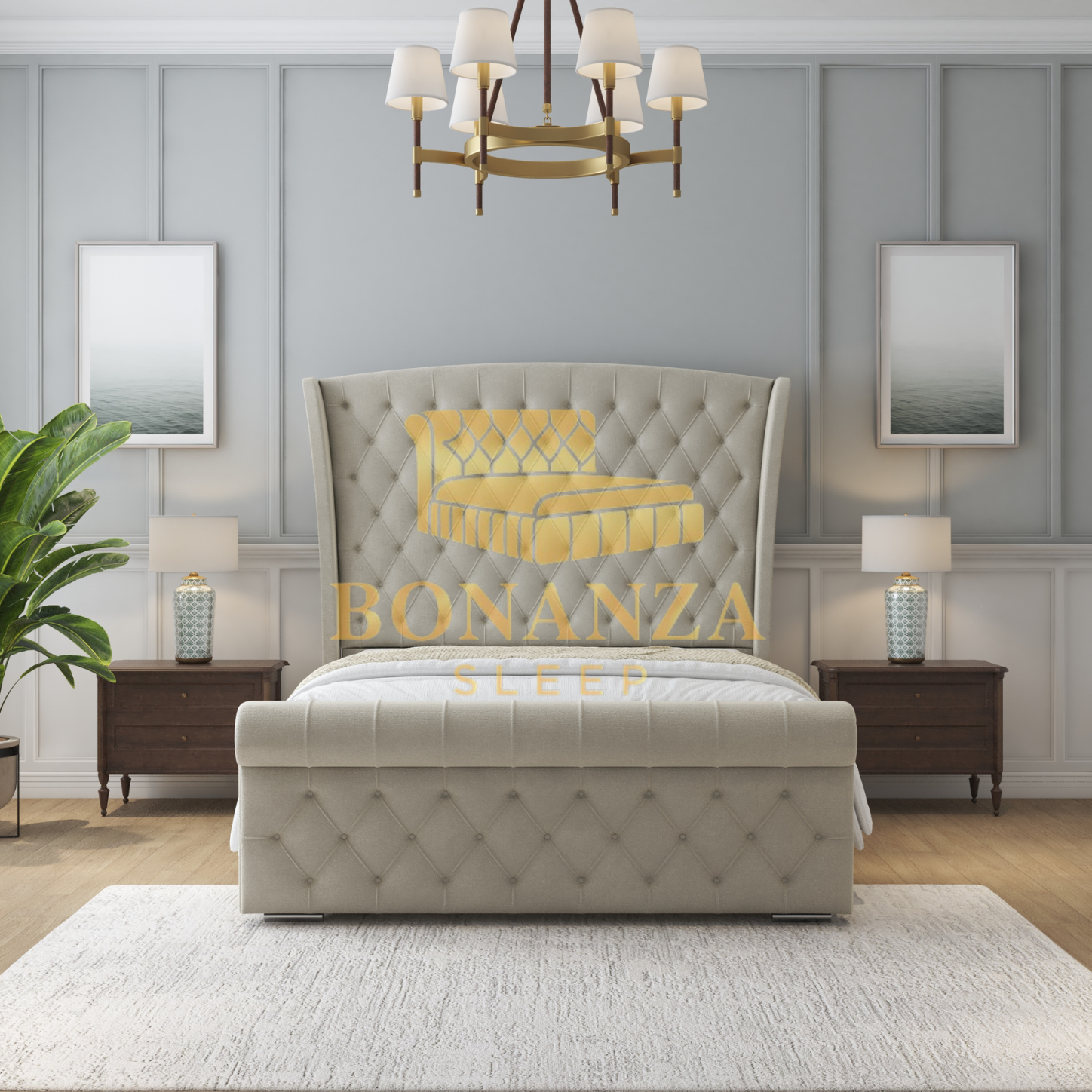 Elisha Chesterfield Bed Frame Birmingham