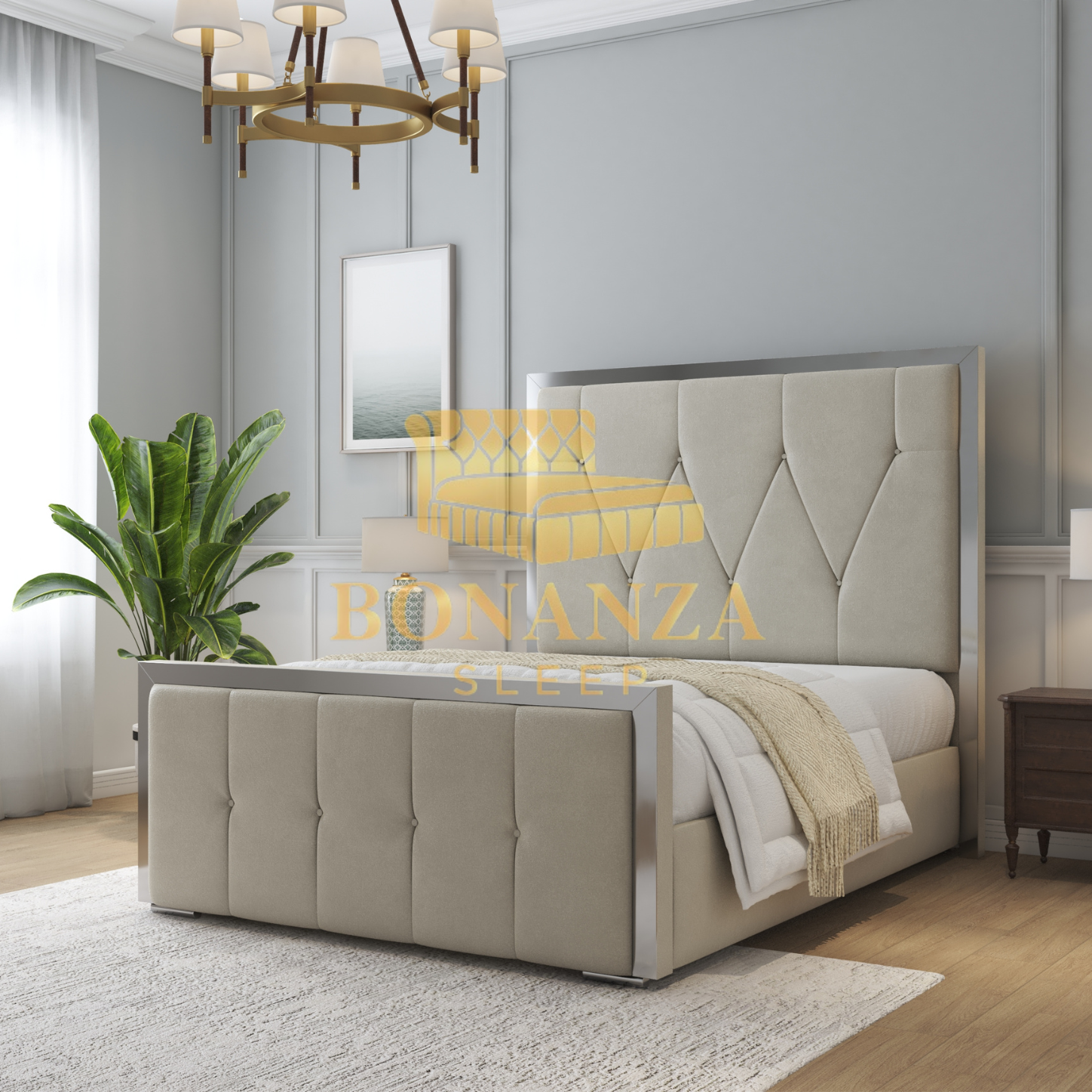 Sasha Chesterfield Bed Frame  Wolverhampton