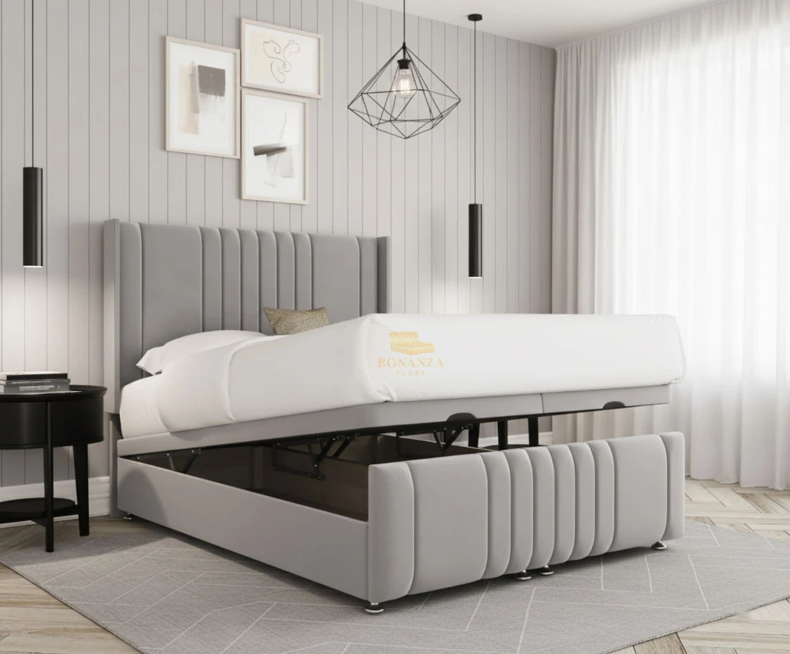 Bristol Wingback Ottoman Divan Bed