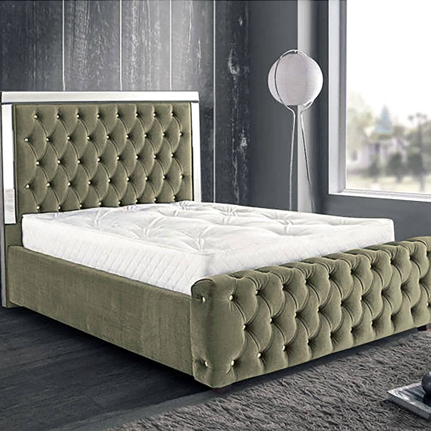 chesterfield mirror bed