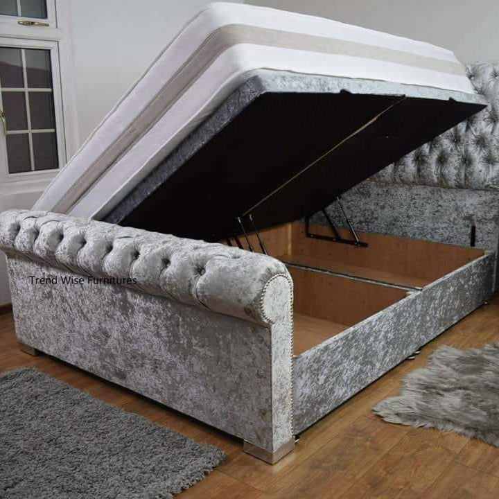 Sleigh Chesterfield Bed