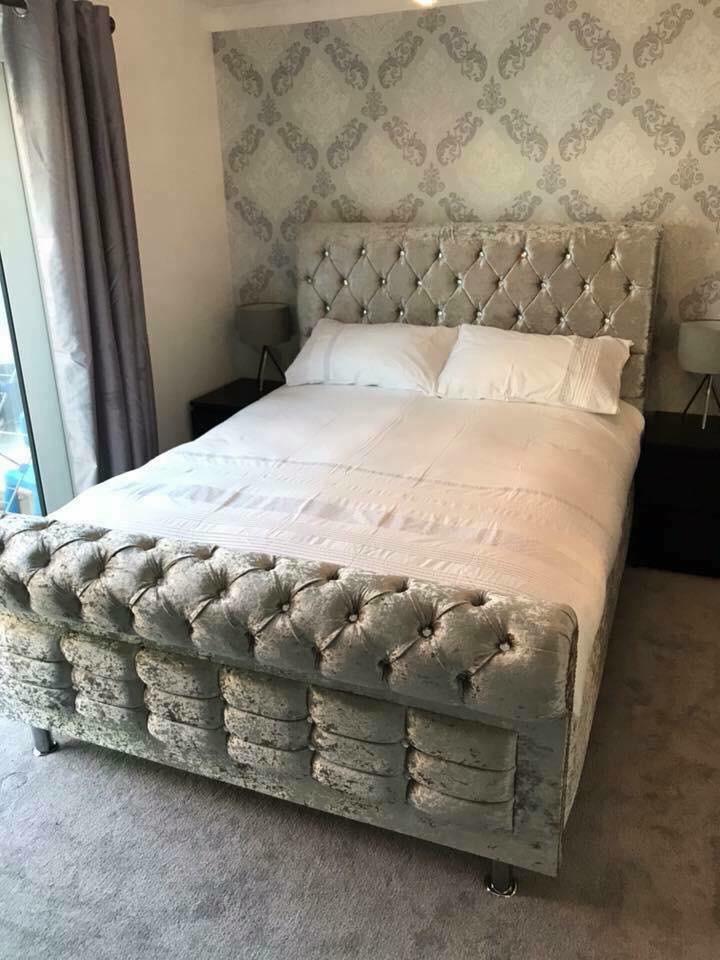 Sleigh Bed From £329.99 - Sleigh Bed frame