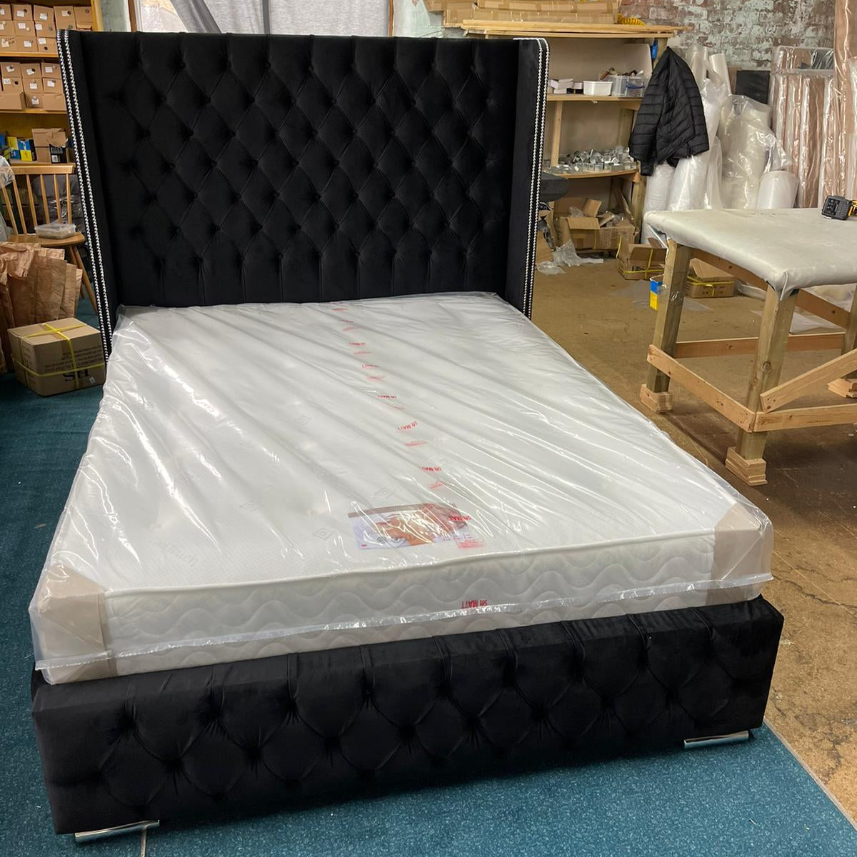 Black Wingbadk Bed For £379.00 - modern bed frame