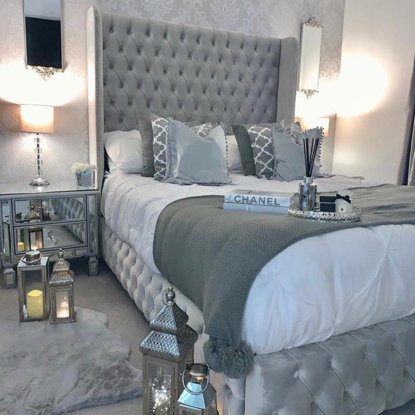 Luxury Wing Back Bed