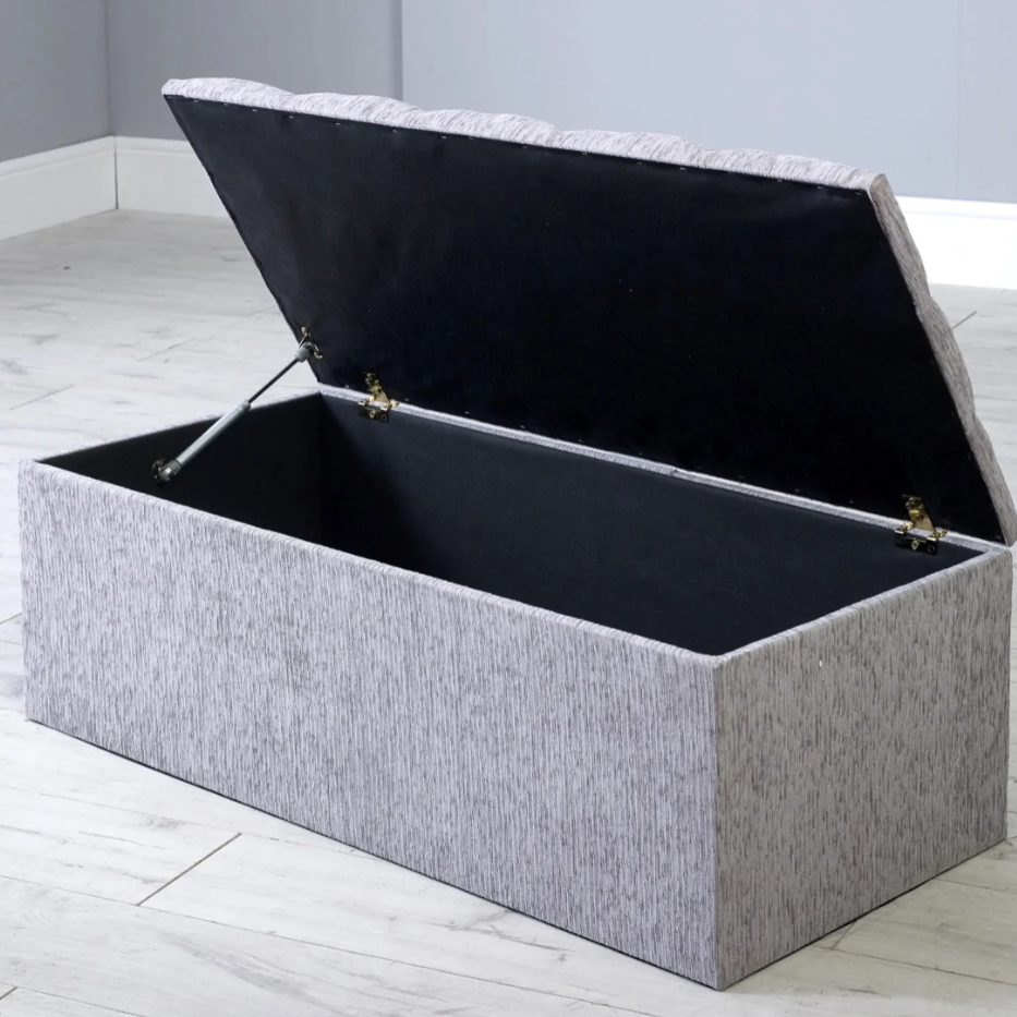Gas Lift Cube Storage Ottoman Box