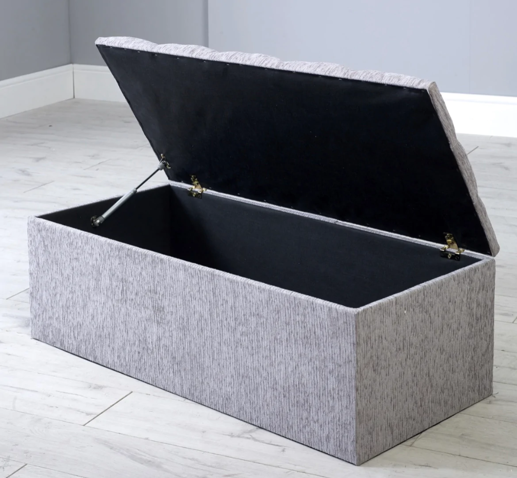 Gas Lift Cube Storage Ottoman Box