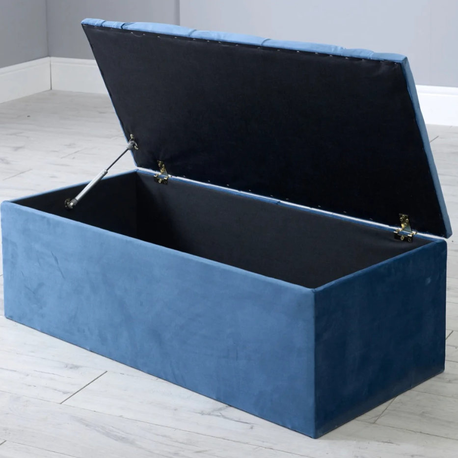 Gas Lift Camille Storage Ottoman Box