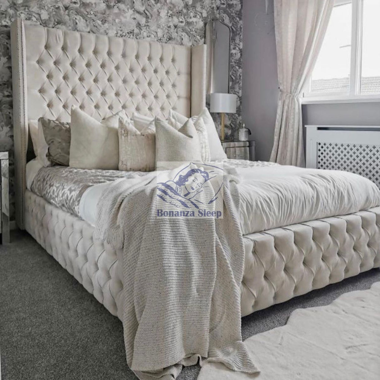 Wingback Bed Under £400.00 - Broughton King Bed Frame