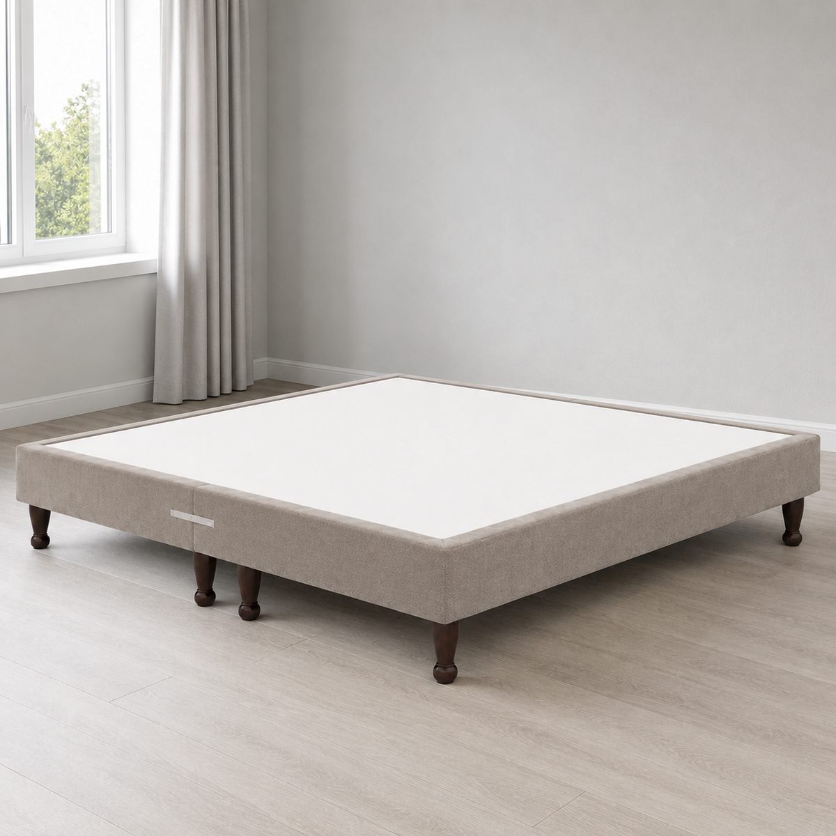 Divan Bed Base on Wooden Legs