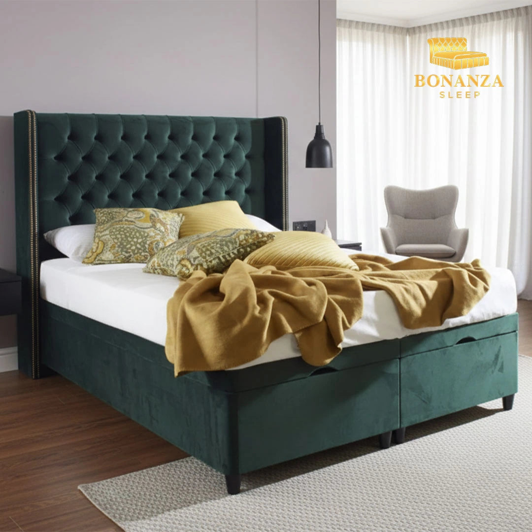 Joyce Wingback Ottoman Divan Bed