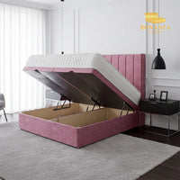 Rome Wingback Ottoman Divan Bed