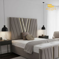 Designer Luxury V Lines Bed Frame