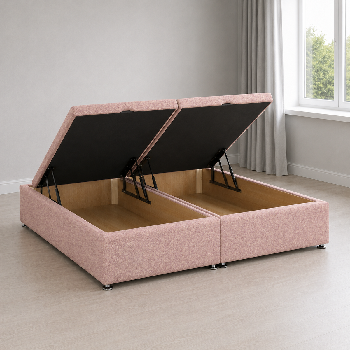 Ottoman Storage Divan Bed Base - Side Lift