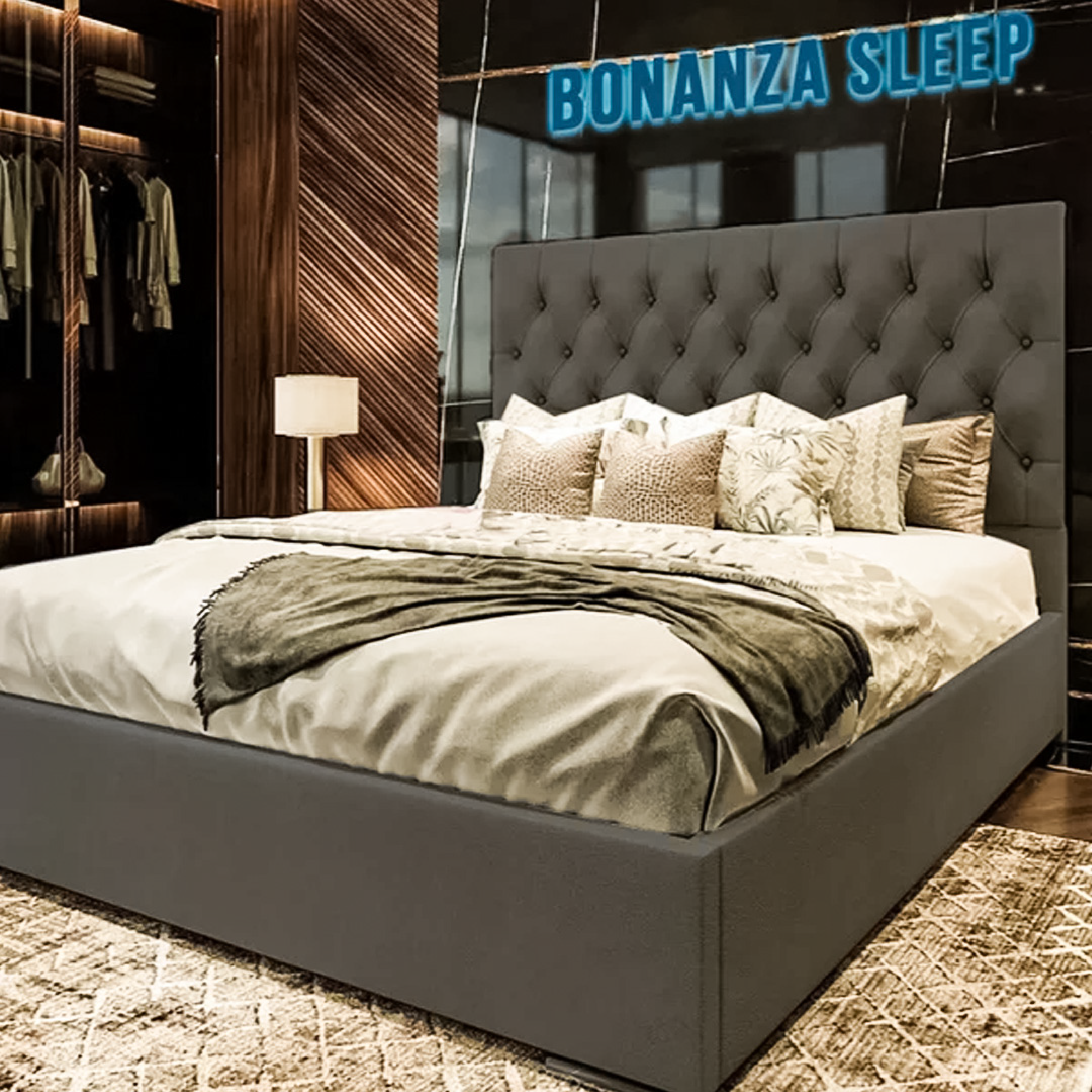 Milan Luxurious Wing Bed Frame West Bromwich