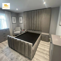 Crown Luxury Panel Bed Frame