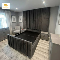 Crown Luxury Panel Bed Frame