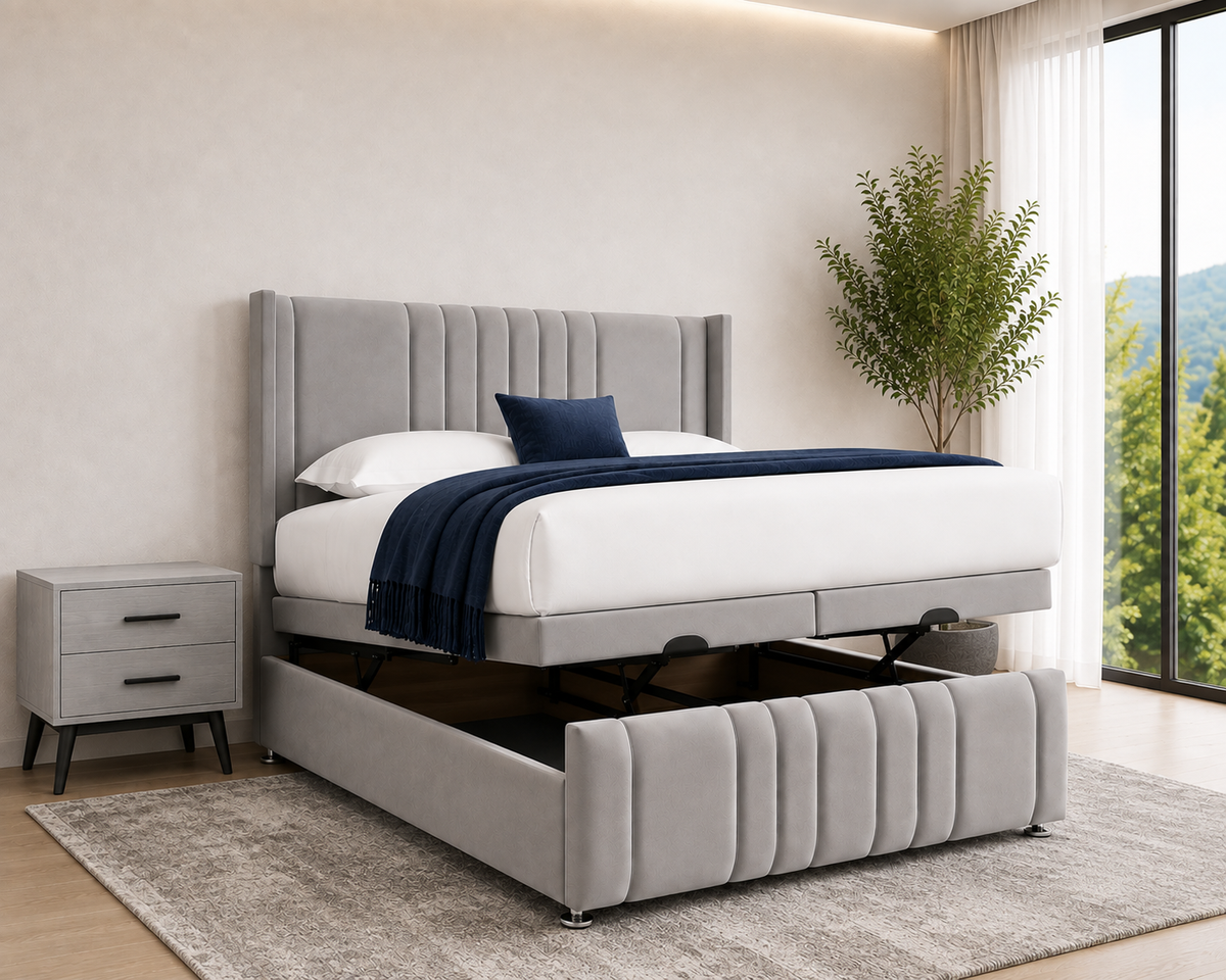 Bristol Wingback Ottoman Divan Bed
