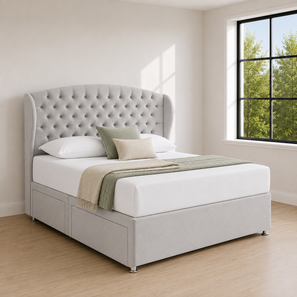 Taylor Wingback Divan Bed