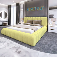 Cream Double Bed Frame