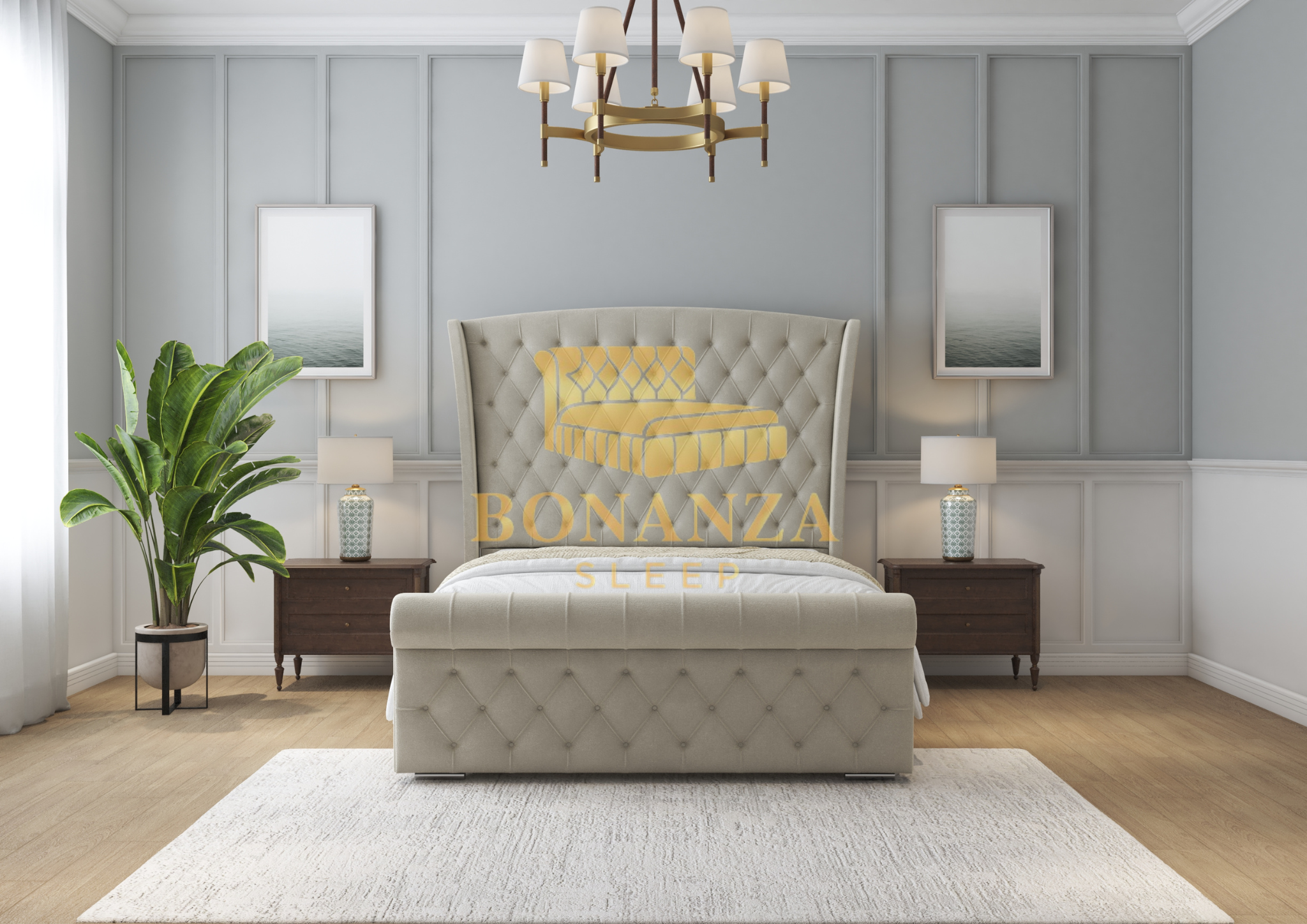 Elisha Chesterfield Bed Frame Birmingham