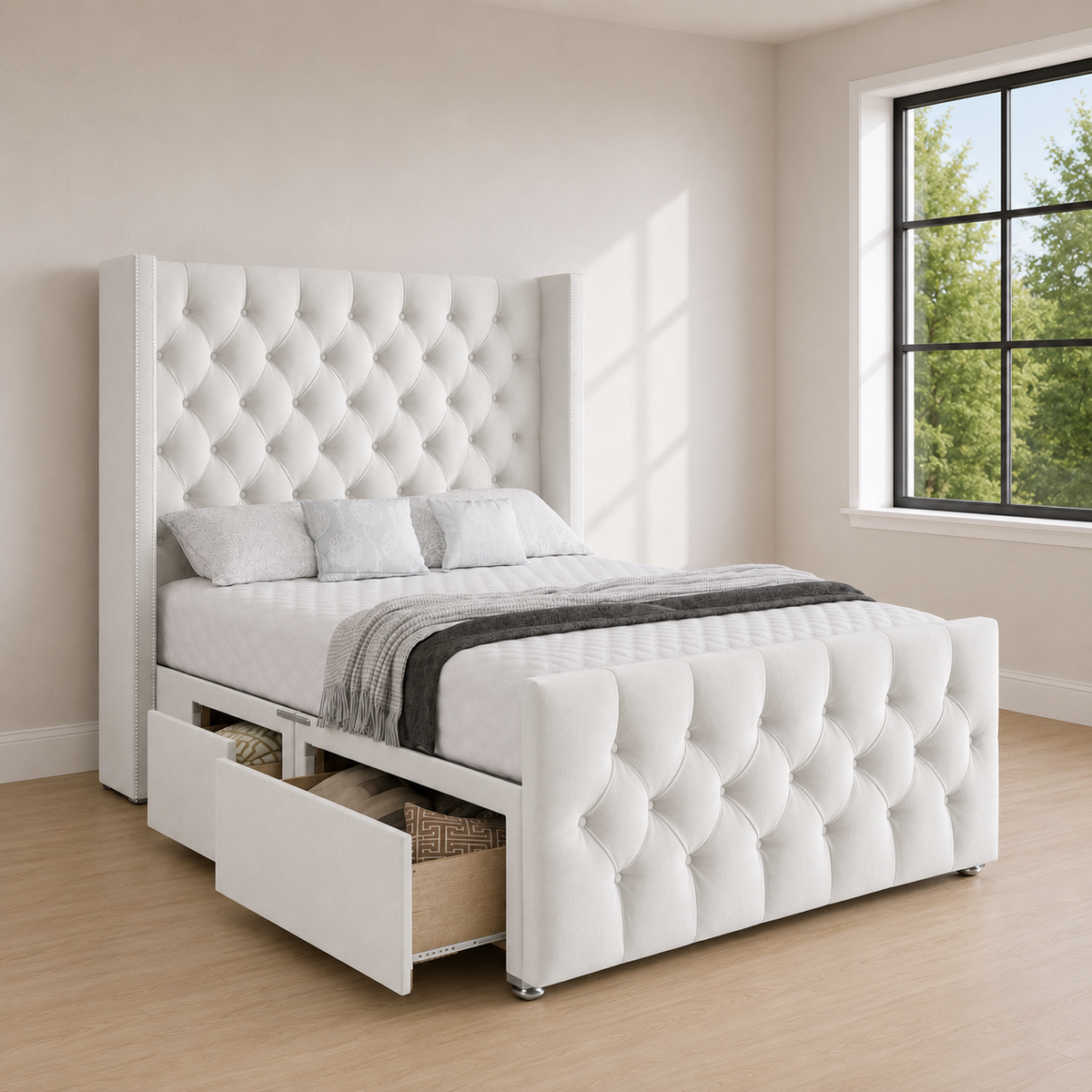 Fermo Wingback Divan Bed