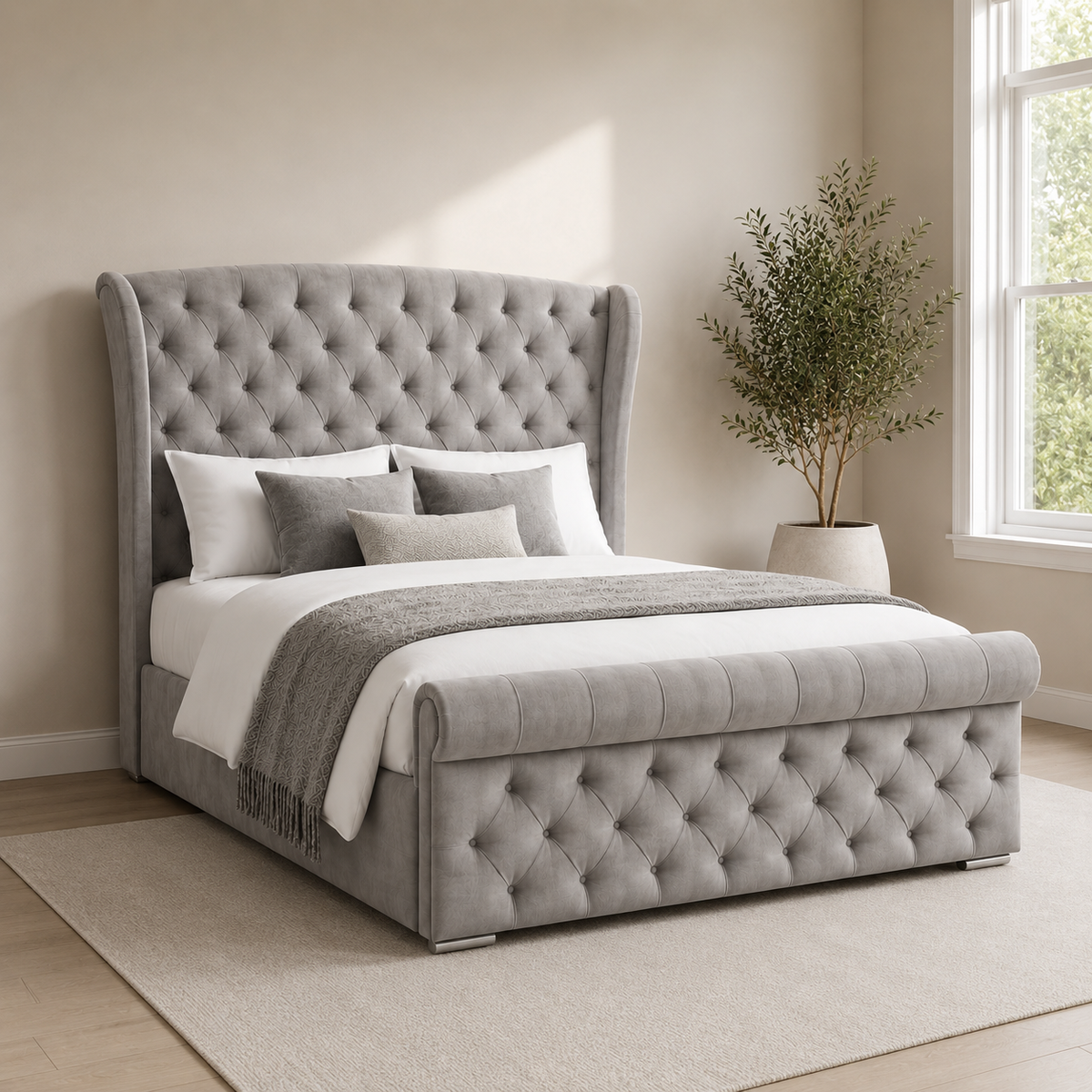 Firenzic Wingback Bed Frame