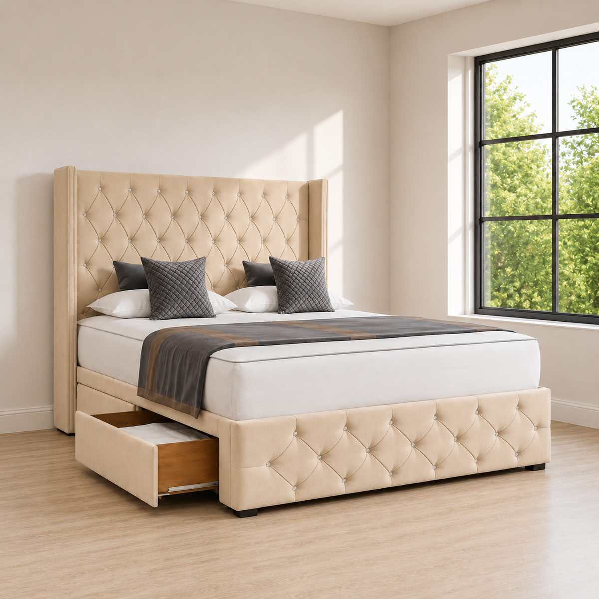 Highbury Wingback Divan Bed