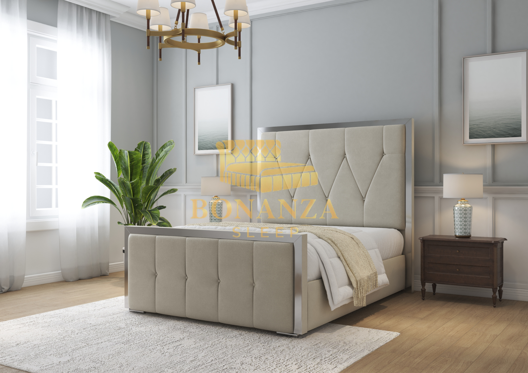 Sasha Chesterfield Bed Frame  Wolverhampton