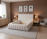 Nyla Boucle Bed | Optional Storage Available