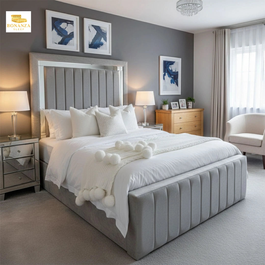 London Mirror Panelled Bed Frame
