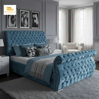 Swan Luxury Button Studded Bed Frame