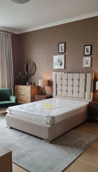 Ariana Cubed Shaped Bed Frame | Optional Storage Available