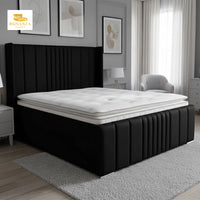 Lebara wingback Upholstered Bed