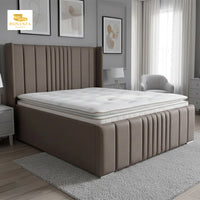 Lebara wingback Upholstered Bed