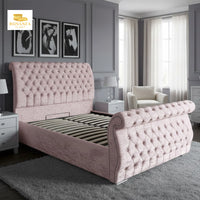 Swan Luxury Button Studded Bed Frame