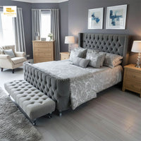 Liaba Wingback Bed Frame