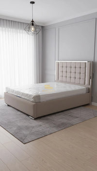 Ariana Cubed Shaped Bed Frame | Optional Storage Available