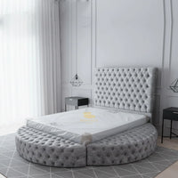Ayla Ambassador Round Bed Frame | Optional Storage Available