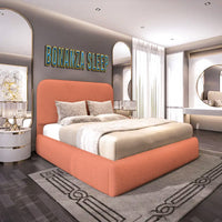 Bouclé bed