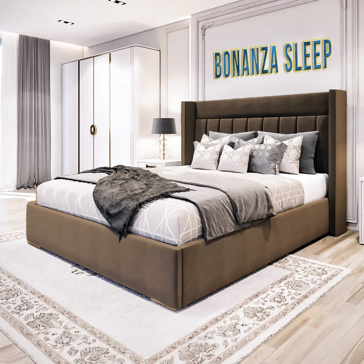 Milli Wingback Bed 