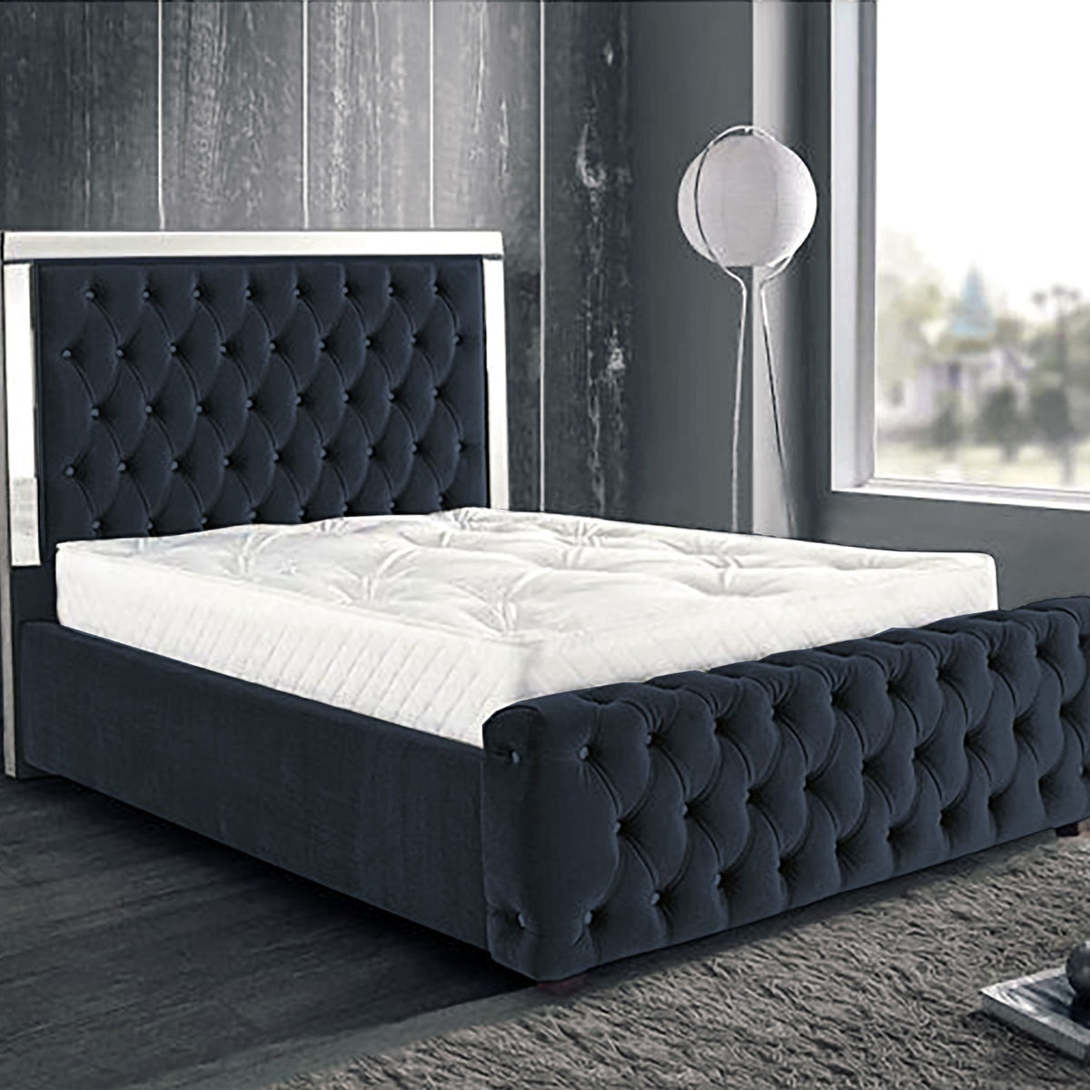 Chesterfield Mirror luxury Bed