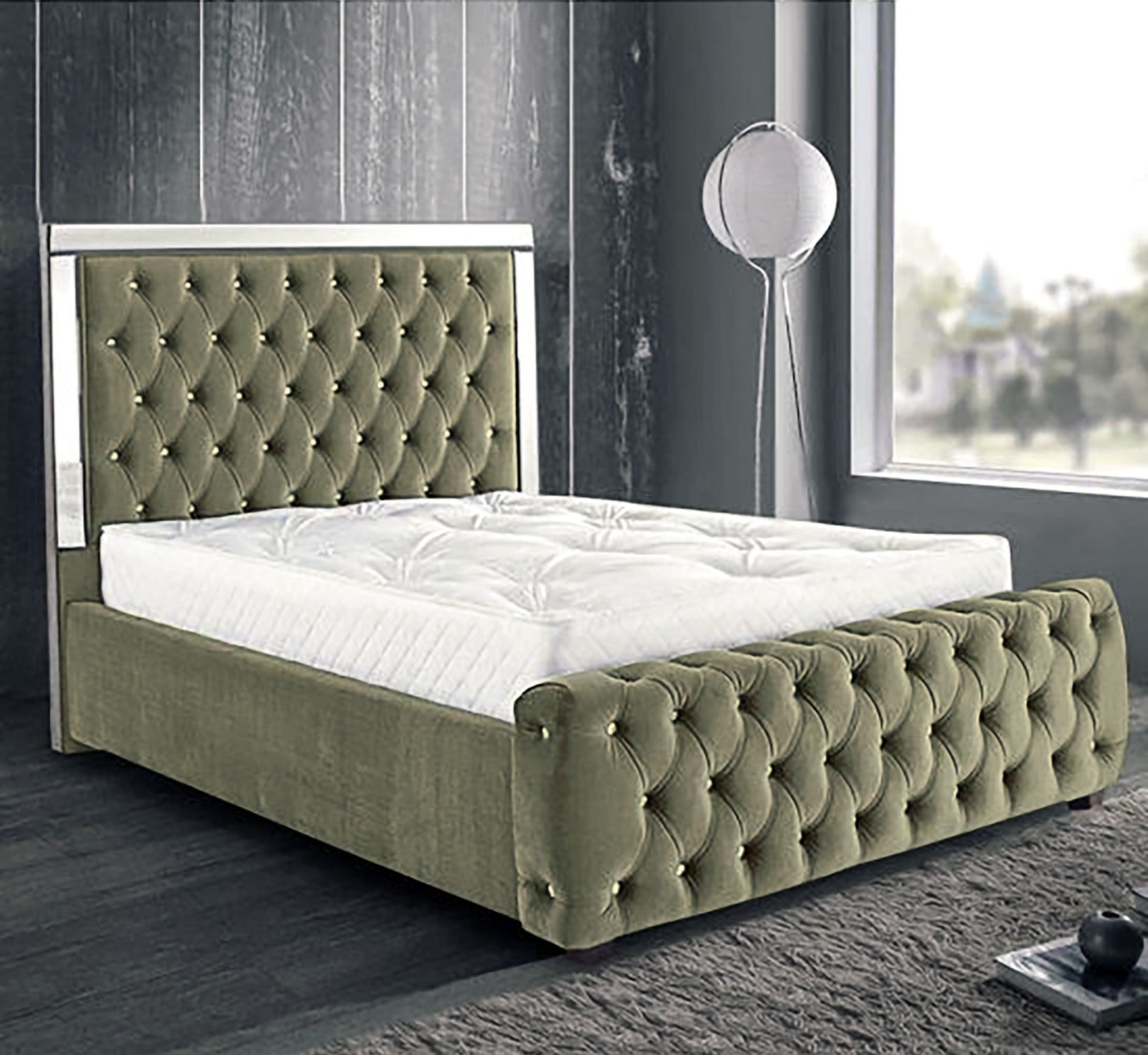 chesterfield mirror bed