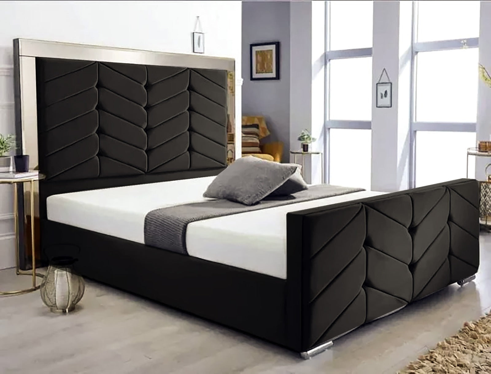 Chesterfield Mirror Bed