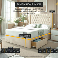 Costa Wingback Divan Bed