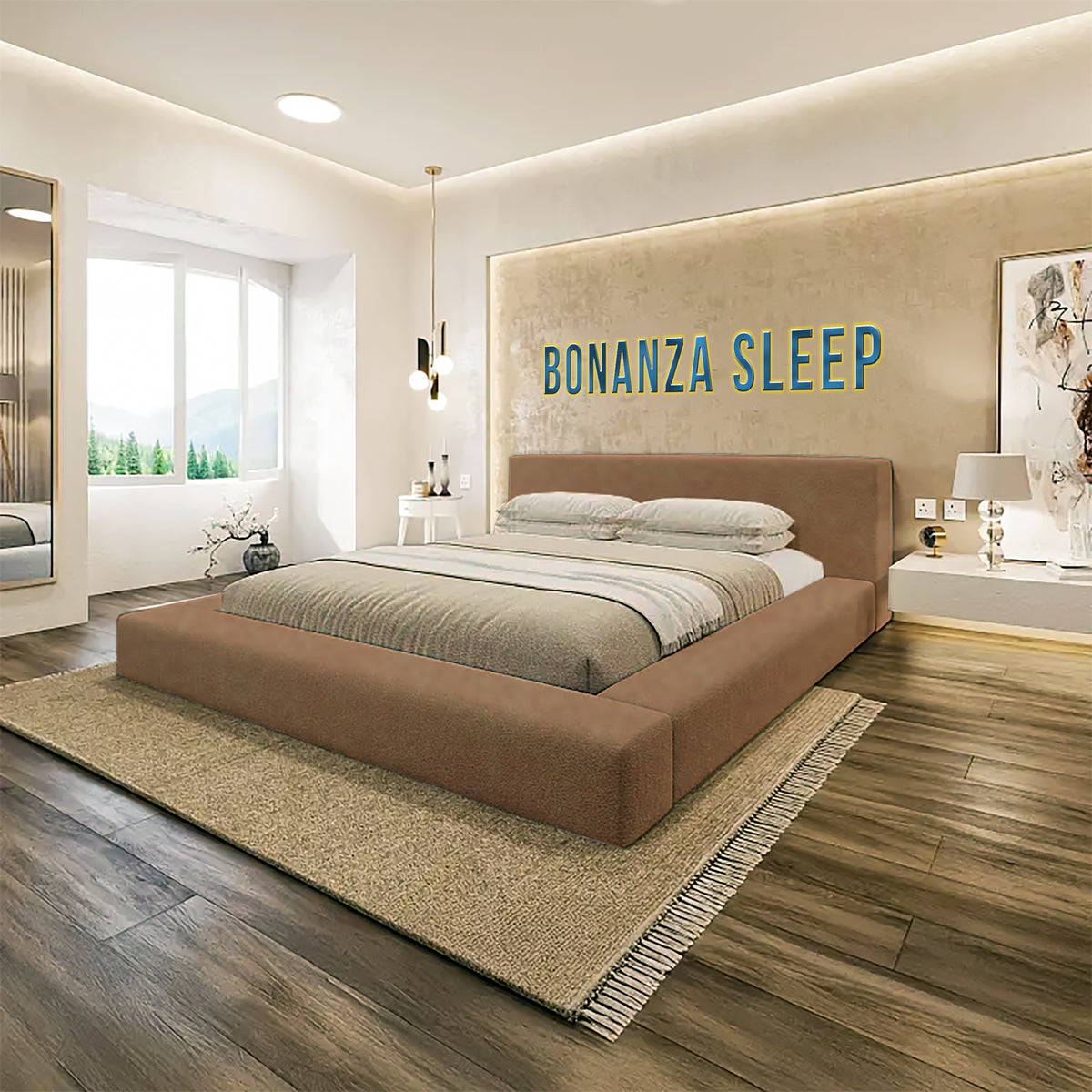Cream Bed frame