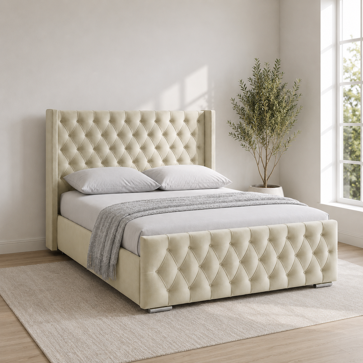 Jane Wingback Bed Frame