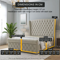 Firenzic Wingback Bed Frame